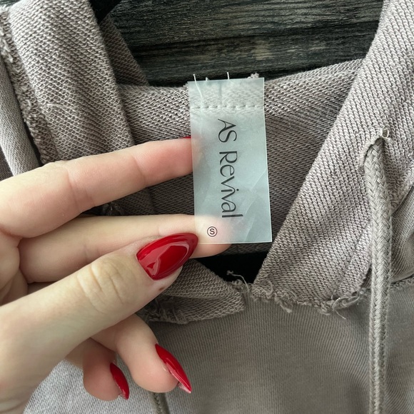 AS Revival purple/grey hoodie size small - Picture 2 of 5